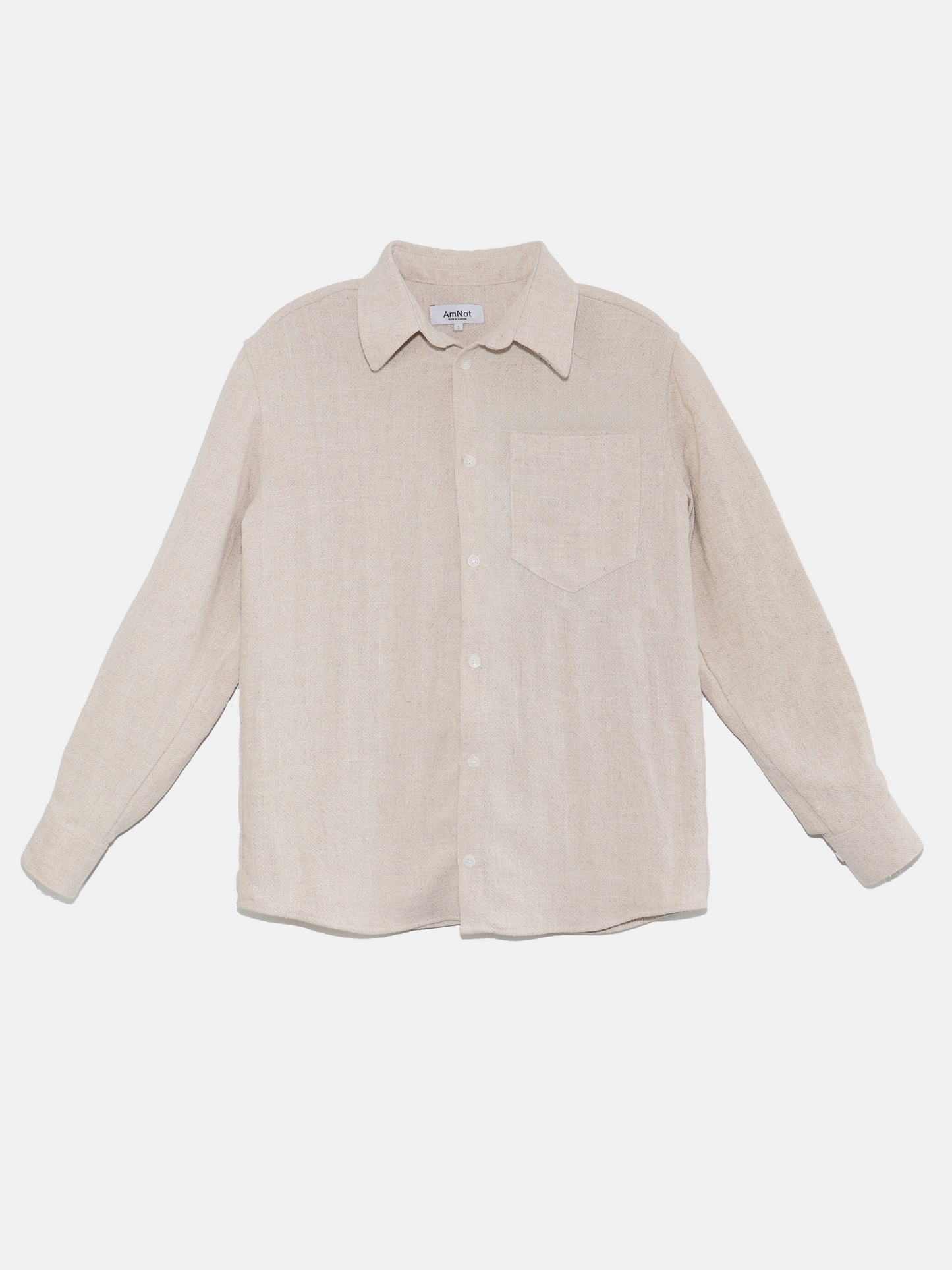 Chemise classique effet lin