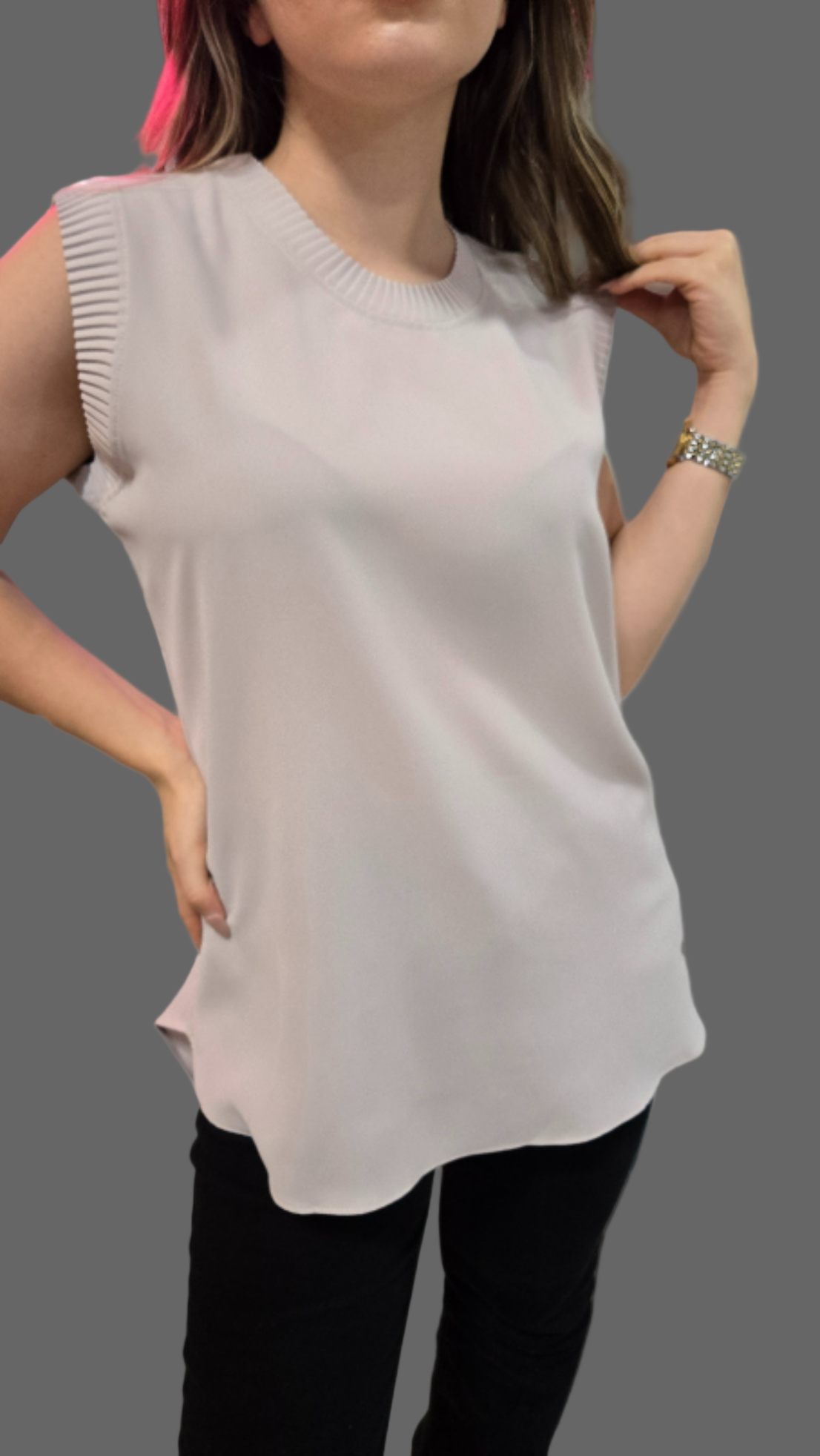 Chic Sleeveless Top Astudio.fashion