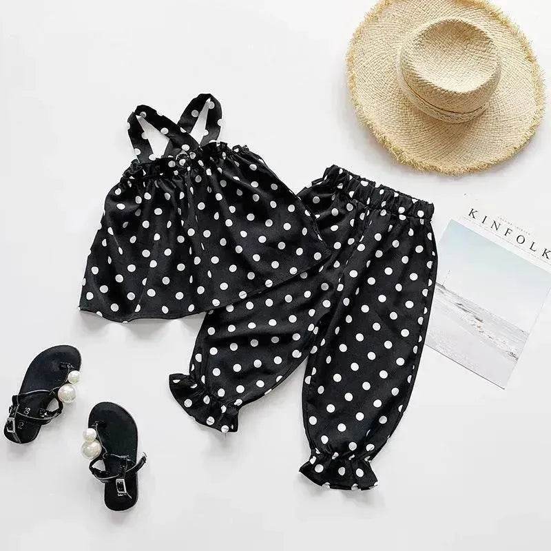 Chiffon vest trousers children's clothing summer new Baby Girl Cloth set - Velora