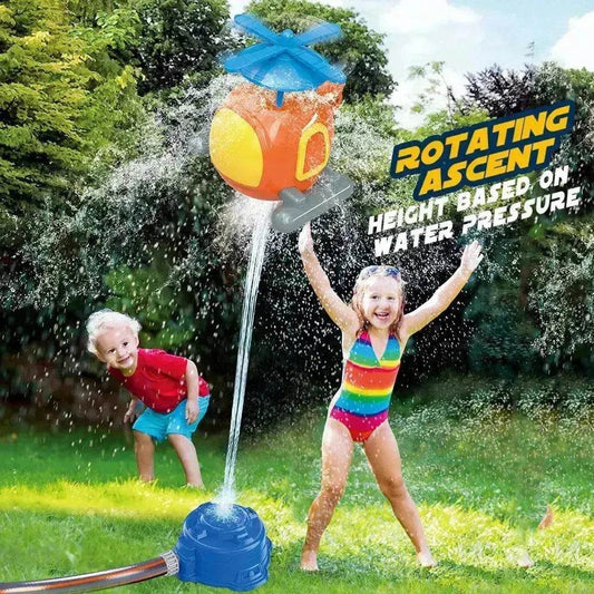 Children's Kweichow Moutai Helicopter Sprinkler Summer Outdoor Lawn Parent-child Splash Water Toys - Velora