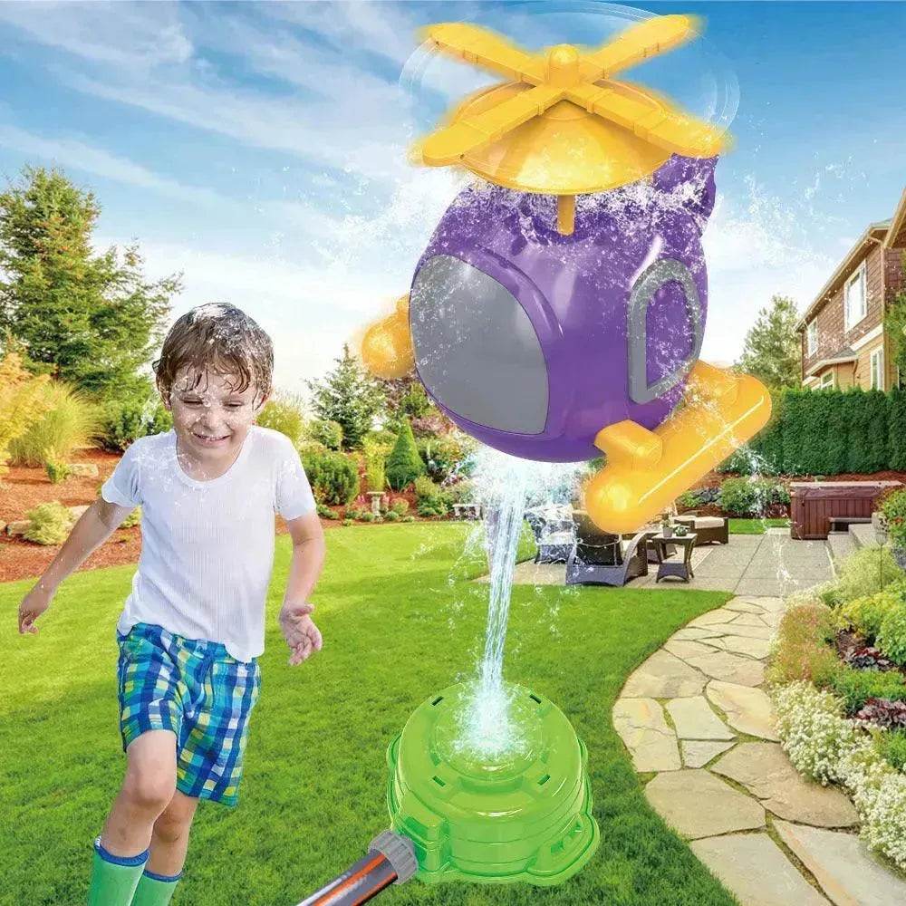 Children's Kweichow Moutai Helicopter Sprinkler Summer Outdoor Lawn Parent-child Splash Water Toys - Velora