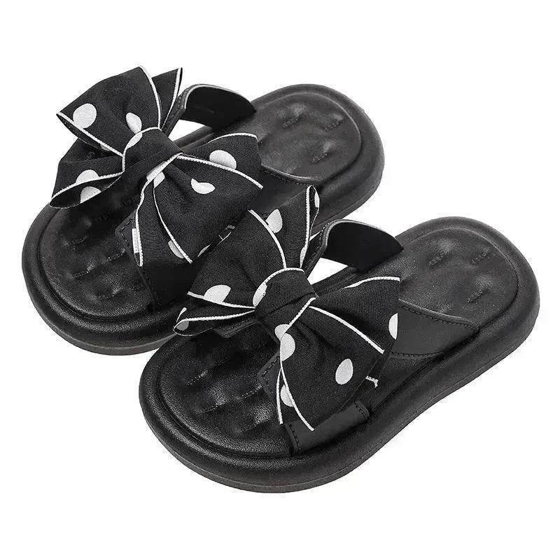 Children's Slippers Girls Princess Bowknot - Velora