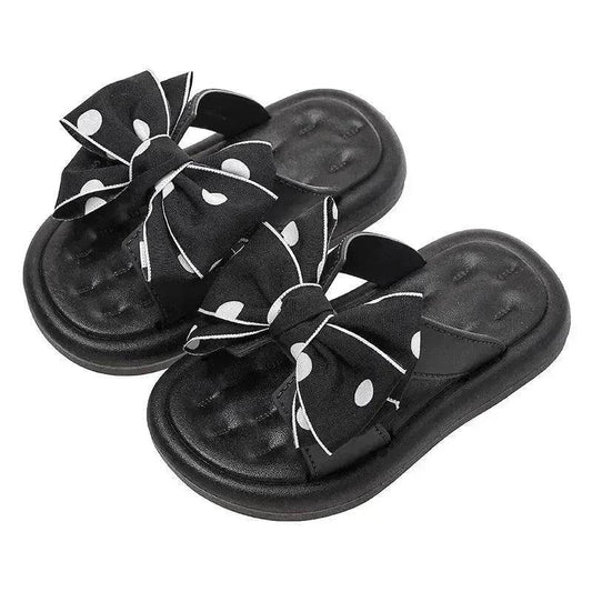 Children's Slippers Girls Princess Bowknot - Velora