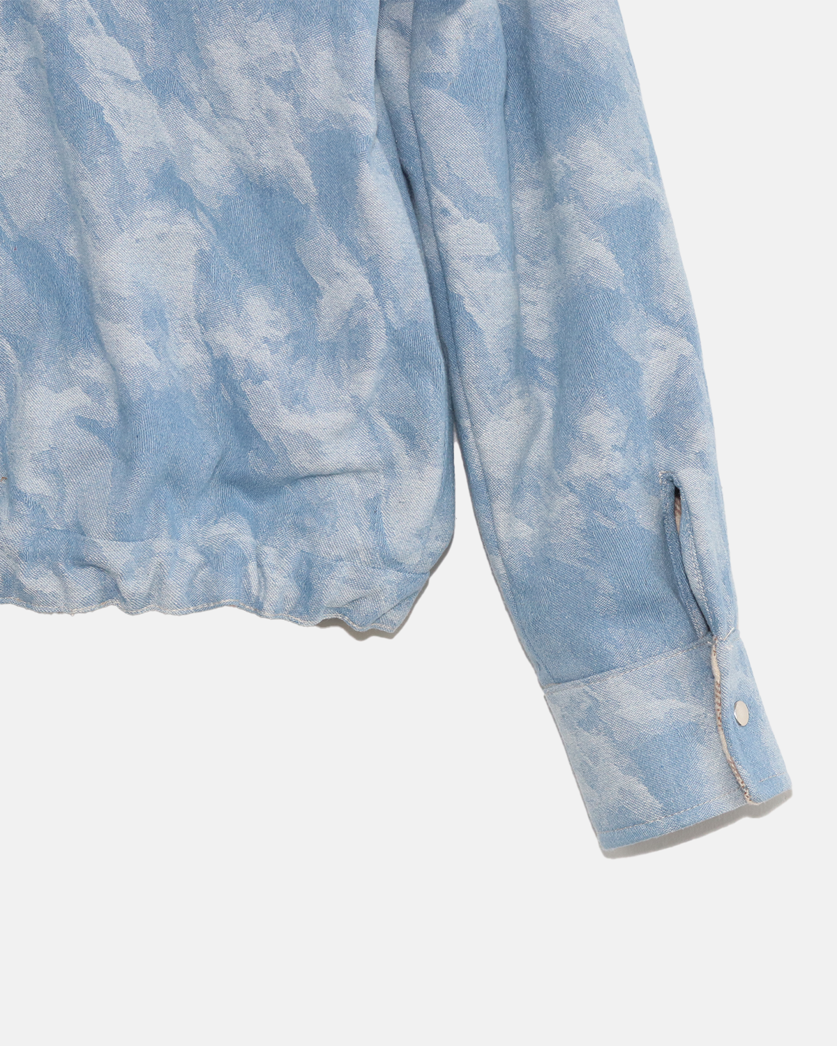 Blouson style aviateur en denim réversible