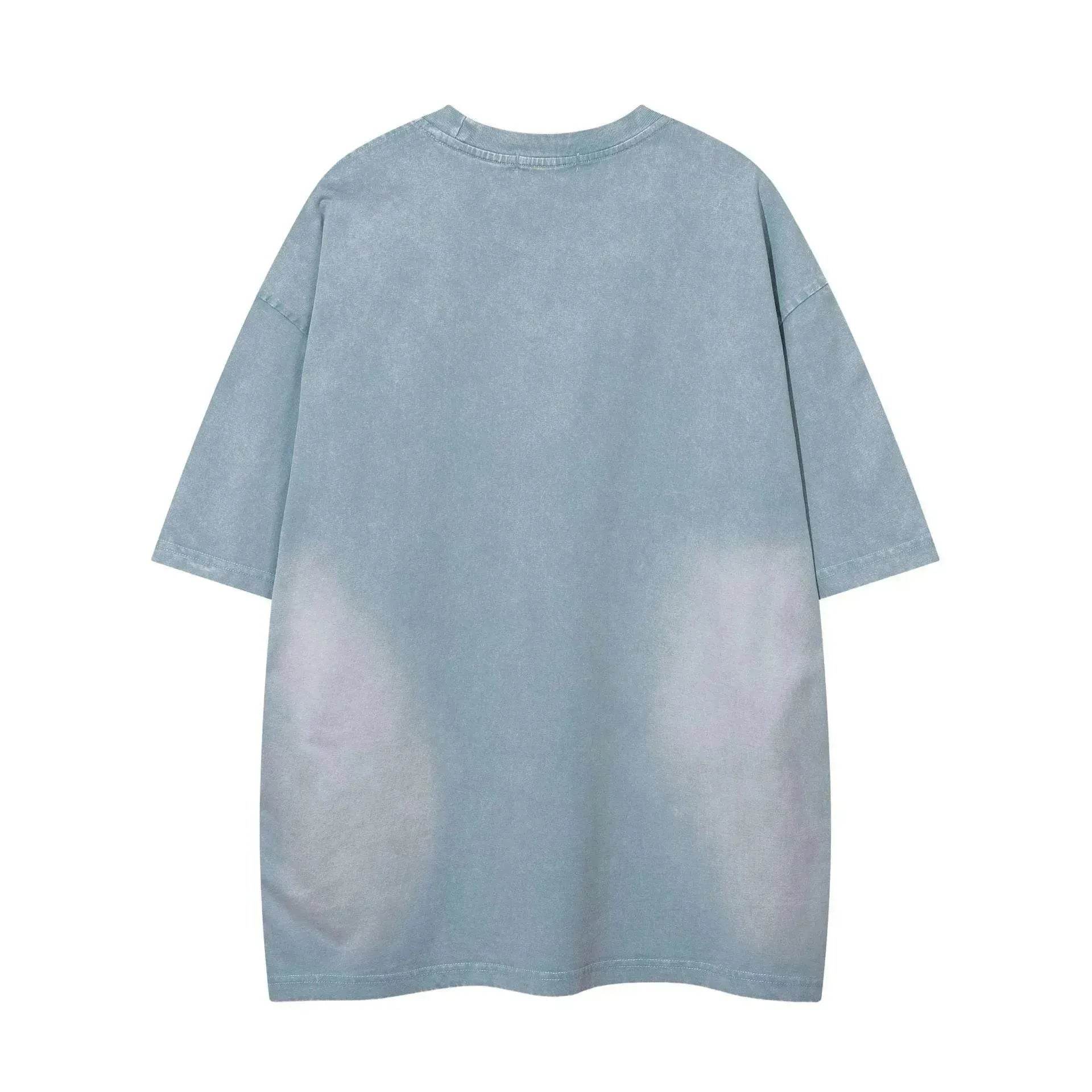 Color-contrasting Pattern Printed Short Sleeved T-shirt - Velora