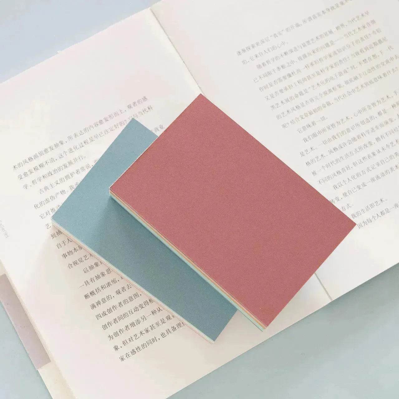 Color Post-it Notes Creative Note Paper Self-adhesive Stickers Strip Marker Net Red Large - Velora