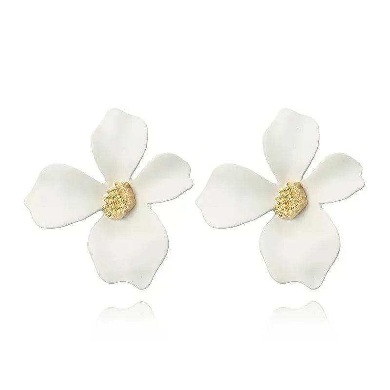 Colorful Double flower Stud earrings for Women - Velora