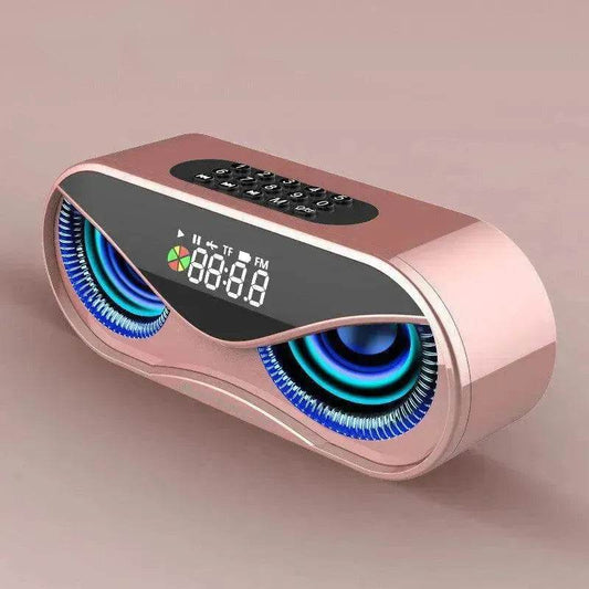 Colorful lights, dual speakers, digital buttons, song, Bluetooth speaker - Velora