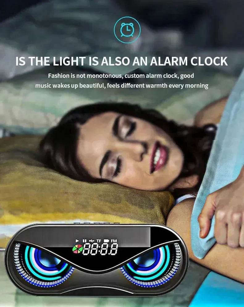 Colorful lights, dual speakers, digital buttons, song, Bluetooth speaker - Velora