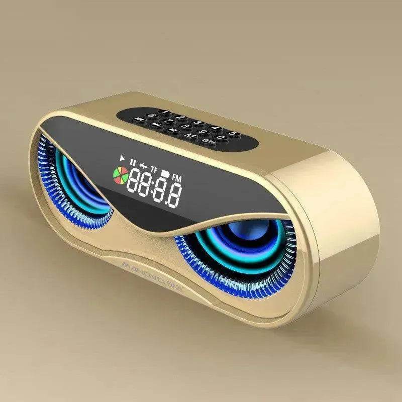 Colorful lights, dual speakers, digital buttons, song, Bluetooth speaker - Velora