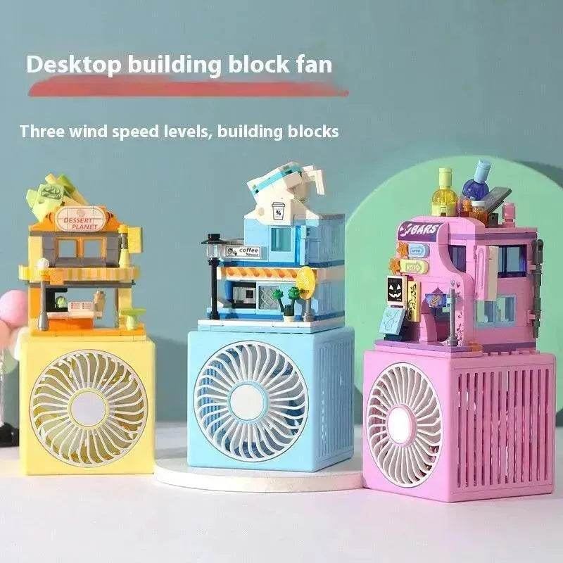 Creative Little Fan Street View Building Blocks Toy - Velora