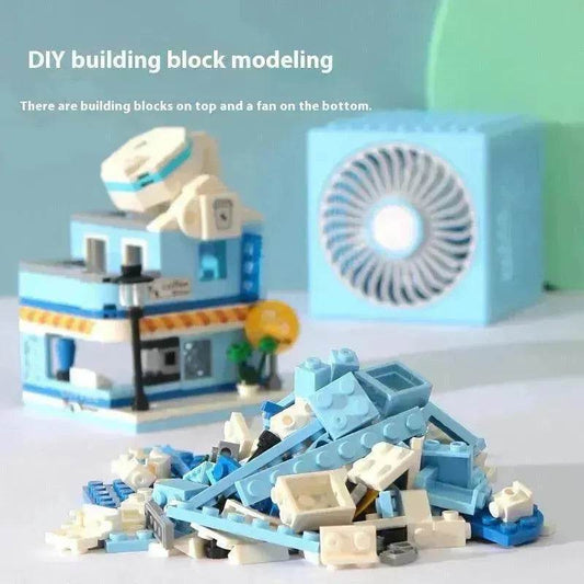 Creative Little Fan Street View Building Blocks Toy - Velora