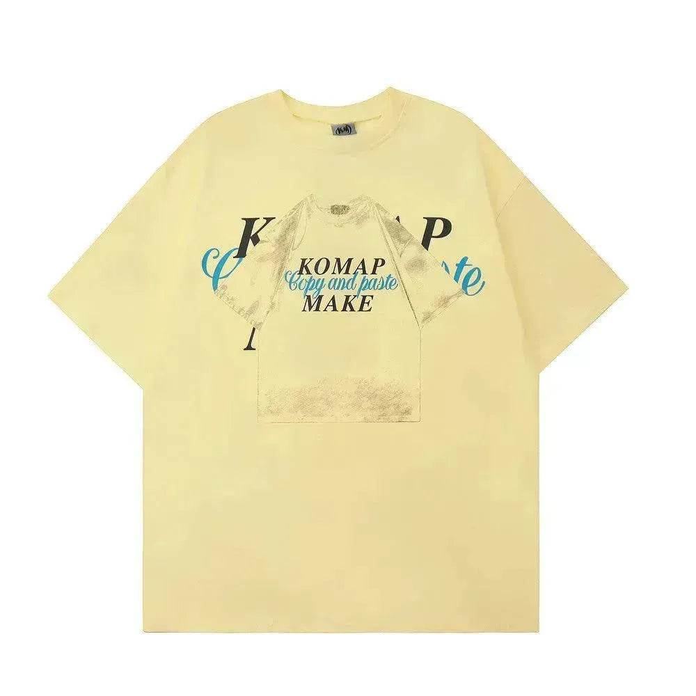 Creative Pattern Printed Short Sleeve - Velora