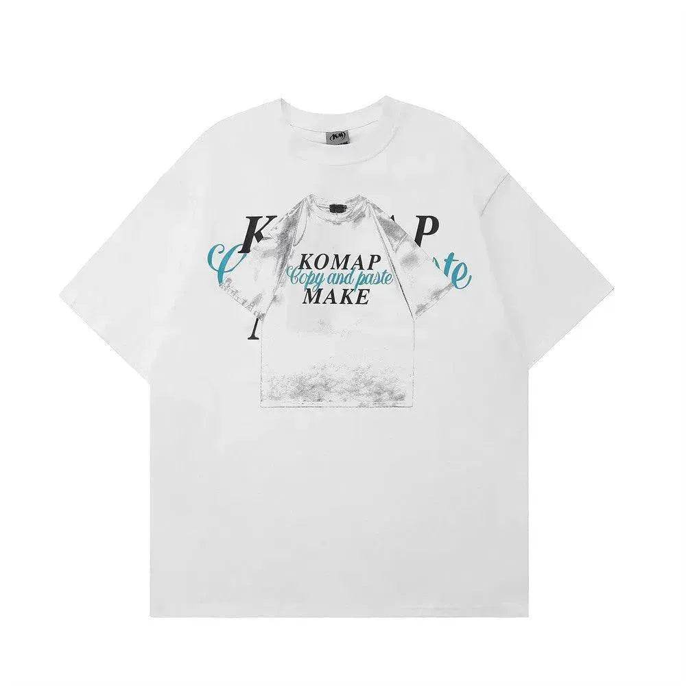 Creative Pattern Printed Short Sleeve - Velora