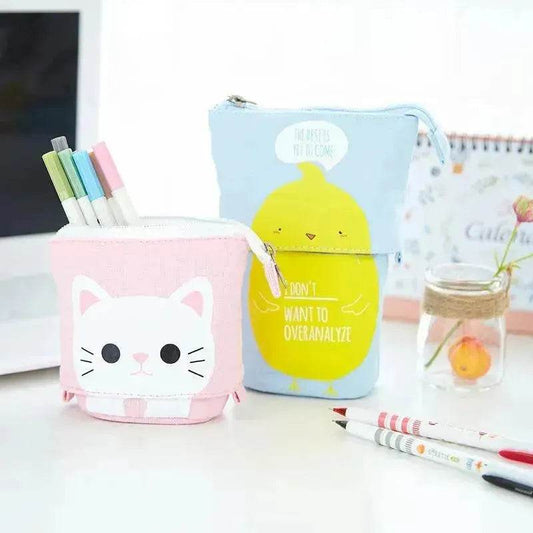 Creative student stationery canvas pencil bag - Velora