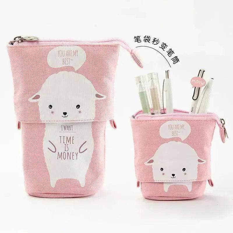 Creative student stationery canvas pencil bag - Velora