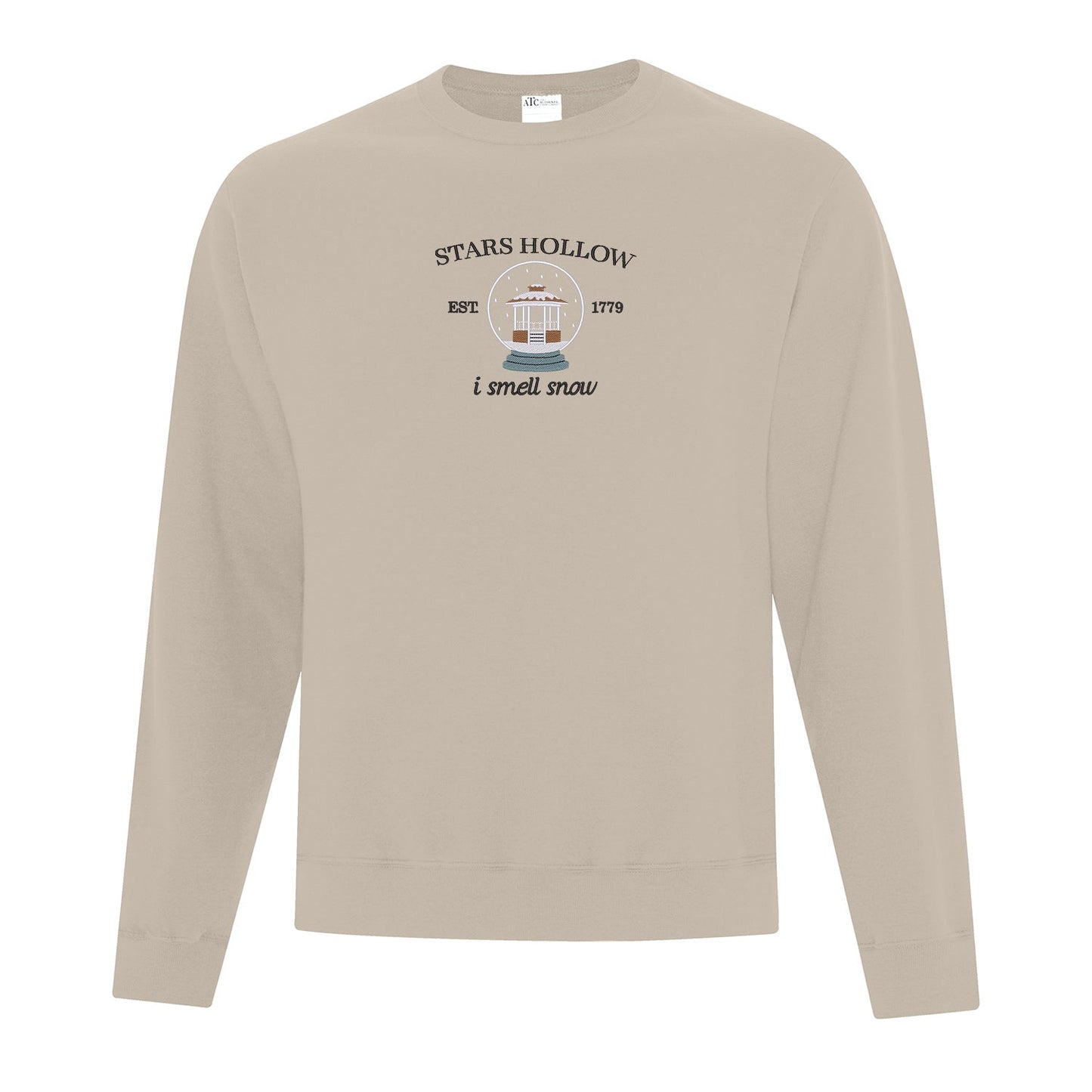 Crewneck "I smell snow" brodé