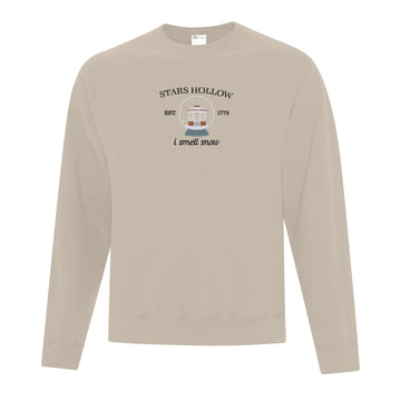 Crewneck "I smell snow" brodé