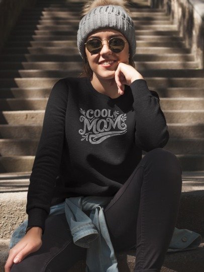 Cool Mom Rhinestone Shirt – Stylish Mom Sparkle Bling Apparel | Bling Dazzel