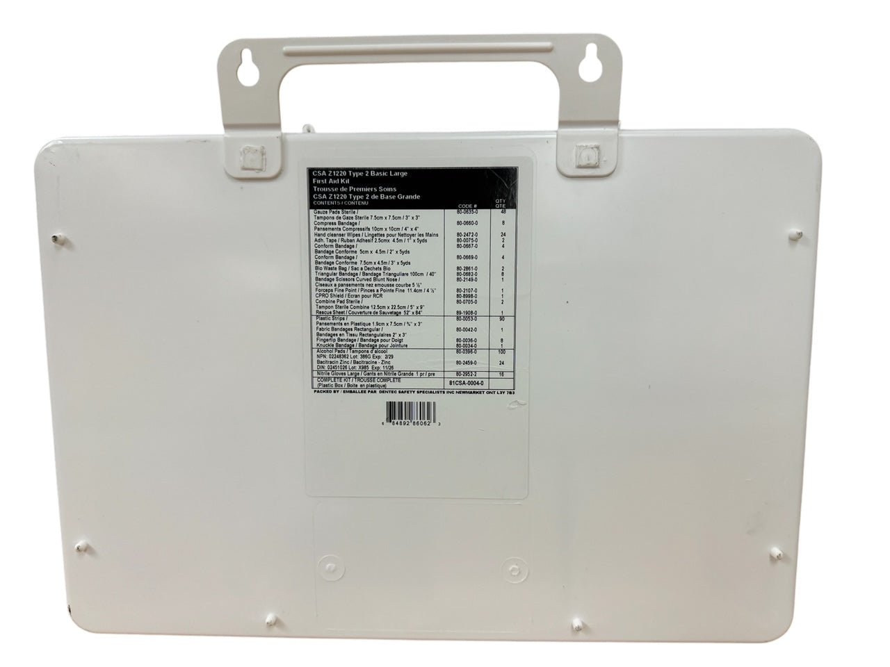 CSA Z1220 - 17 TYPE 2 LARGE FIRST AID KIT(51-100 Workers), Plastic Box - Velora Luxury Fashion