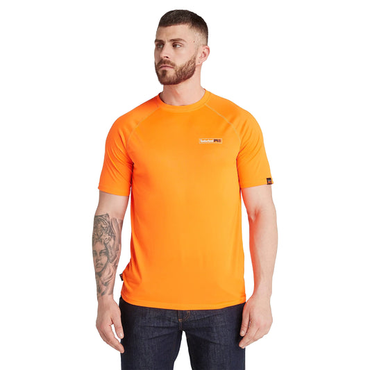 Timberland PRO Mens Wicking Good Short-Sleeve T-Shirt 2.0 Bright Orange XX-Large