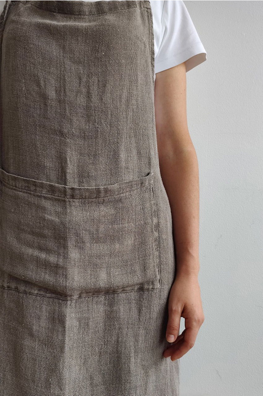 Culinary Linen Apron - Velora Luxury Fashion