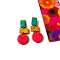 Cute Clay Geometric Jewelry Set with Statement Necklace & Matching Earrings - Velora Luxury Fashion