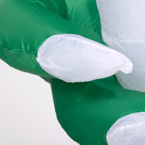 Outsunny 4ft Inflatable Halloween Decoration, Lighted Window Sticker Ghost In Hat, Blow Up Outdoor LED Yard Display, Waterproof - Velora