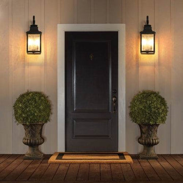 Large Outdoor Glass Wall Light Supports Many Types Of Bulbs -2 Packs