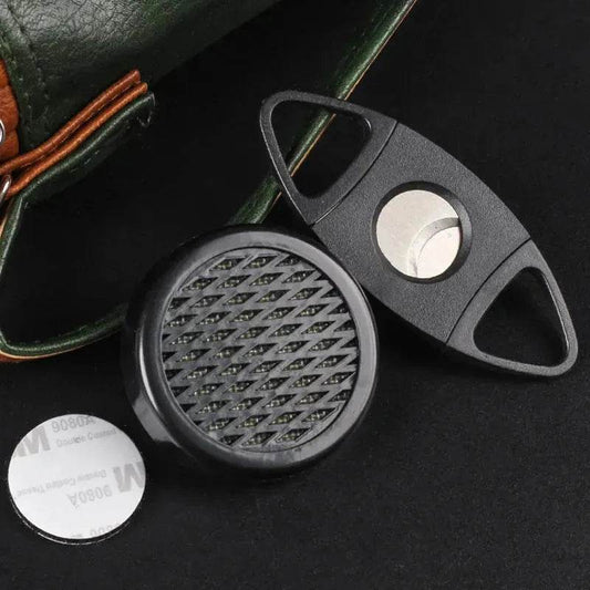 Portable Cigar Bag contains Humidifier and Cigar Cutter - Velora