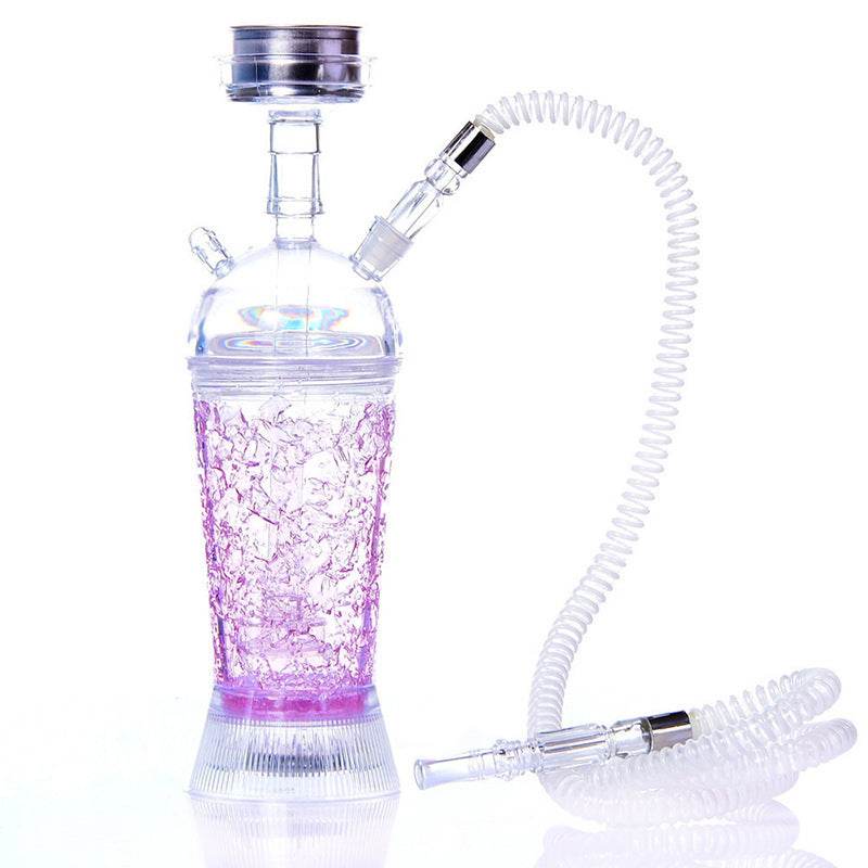 Arabic Hookah With LED Light Portable Car Gel Broken Crystal Cup - Velora