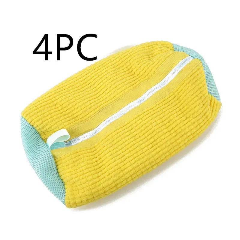 Shoes Laundry Bag Shoe Wash Bag For Washing Machine Reusable Zipper Shoe Washing Bag Sneaker Tennis Shoe Cleaner Kit Remove Dirt - Velora