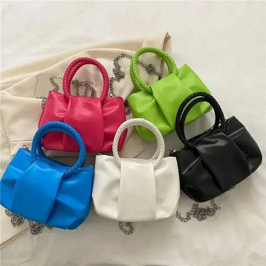 Portable Fashion Cloud Underarm Handbag Chain Crossbody Bag - Velora