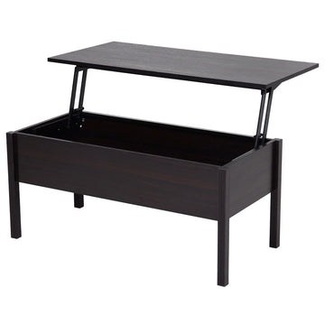 39" Modern Lift Top Coffee Table with Hidden Storage Compartment, Center Table for Living Room, Coffee (Canada Delivery Only)