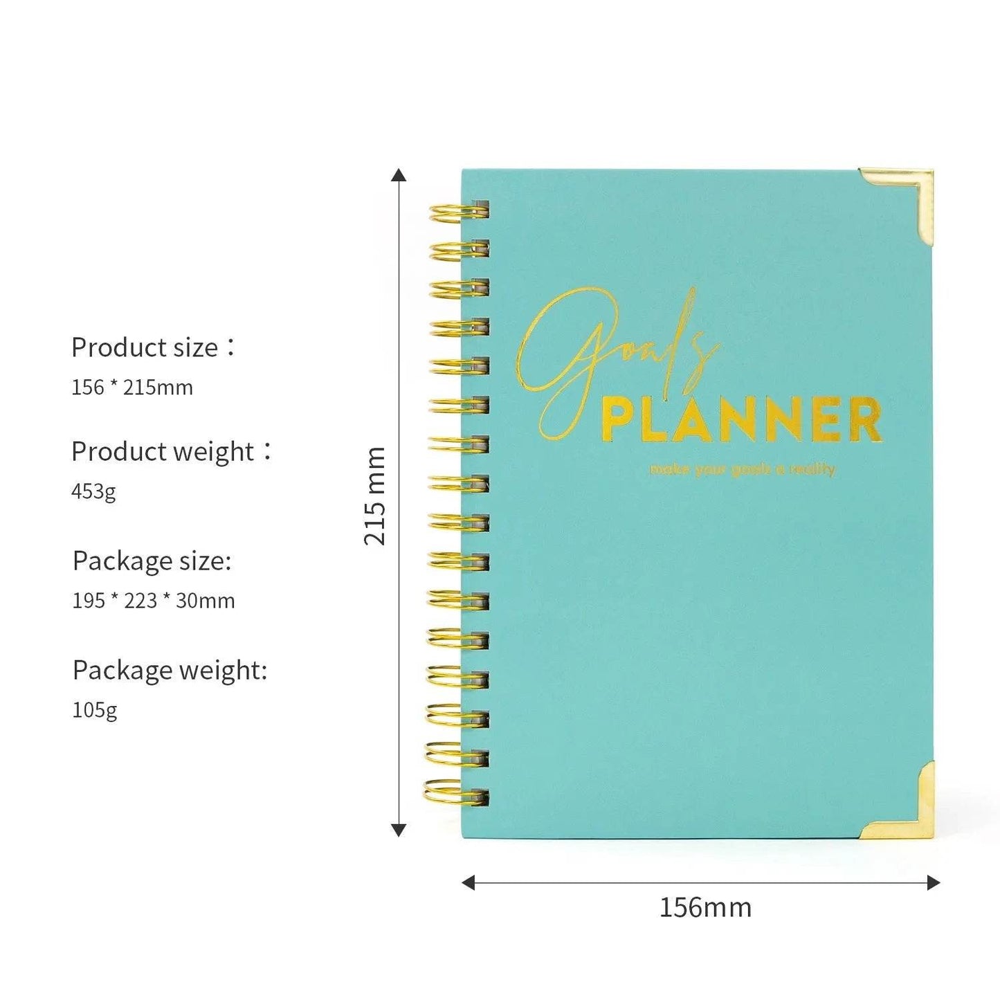 Target Planner Monthly Planning Schedule Notebook Journal - Velora