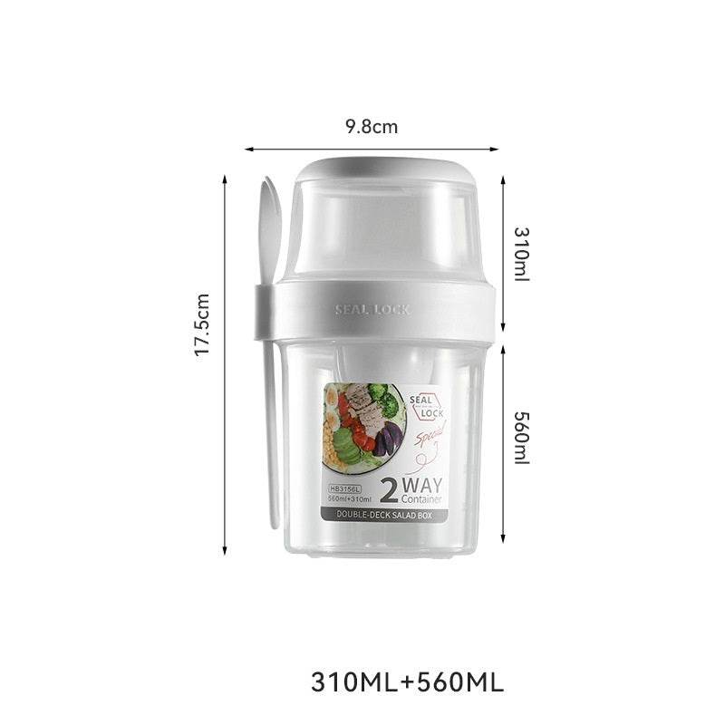 Portable Lock sealed Breakfast Oatmeal Cereal Nut Yogurt Fresh Fruit Salad Cup - Velora