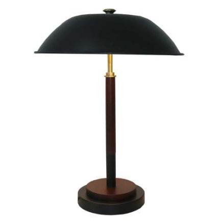 High Quality Hotel European Modern Bed Side Nightstand Decorative Led Table Desk Lamp, Cosmiclume Black Umbrella Shaped Table Lamp - Walnut - Bronze 110V - Velora