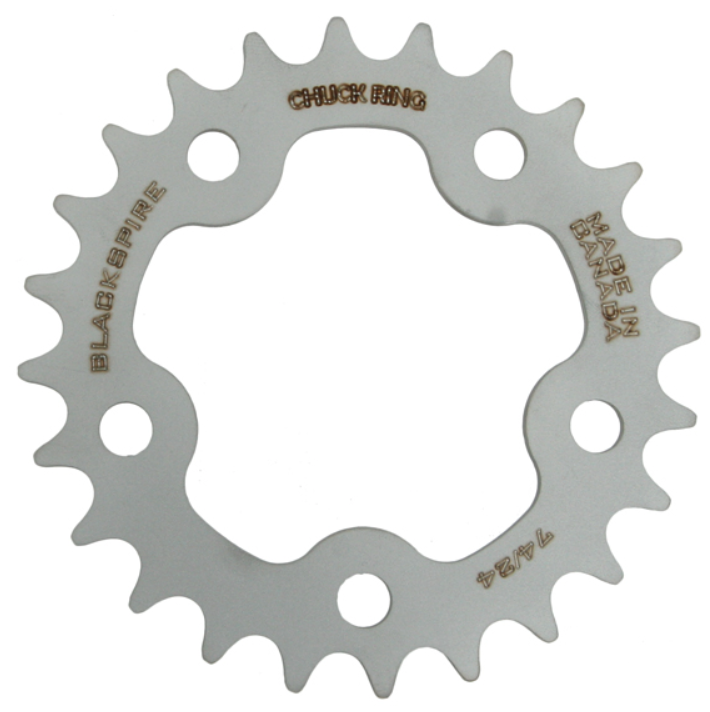 BLACKSPIRE Chuck Stainless Steel Chainrings , Assorted Sizes, Made in Canada - Velora