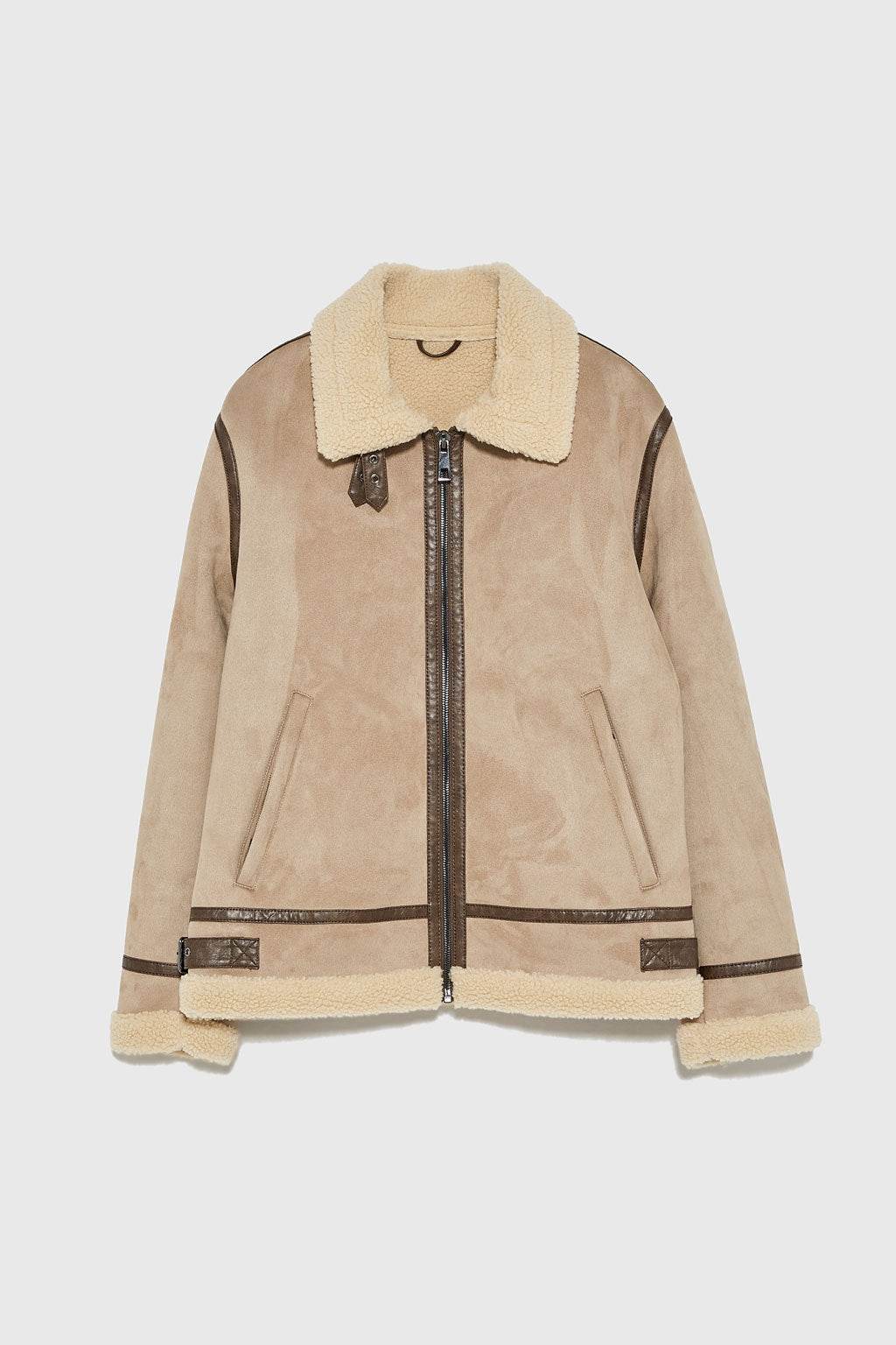 Men's Lapel Suede Fabric Jacket Coat - Velora
