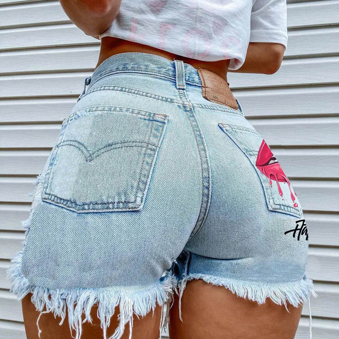 Fashion Ripped Denim Shorts For Women - Velora