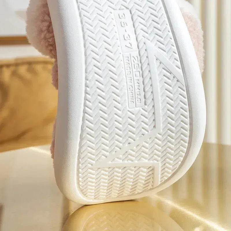 Christmas Shoes Winter Home Slippers Elk Soft Cozy Bedroom Slipper Slip On House Shoes - Velora