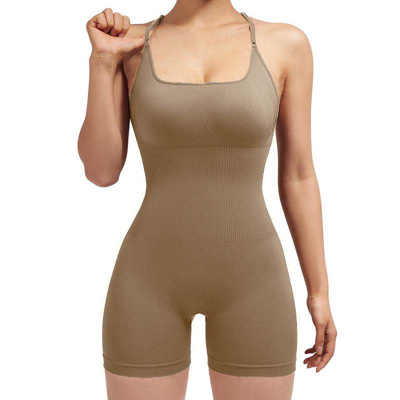 Women's Fashion Seamless Thread Yoga Jumpsuit - Velora
