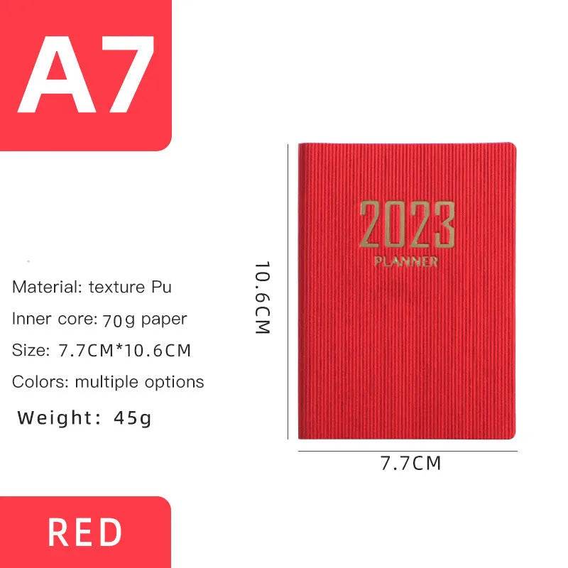 Mini Notebook 365 Days Portable Pocket Notepad Daily Weekly Agenda Planner - Velora