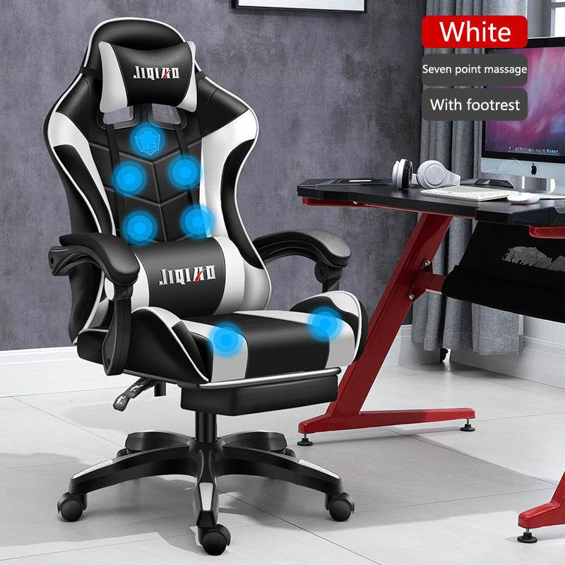 Men's Computer Home Comfort Ergonomic Dormitory Gaming Seat Swivel Chair - Velora
