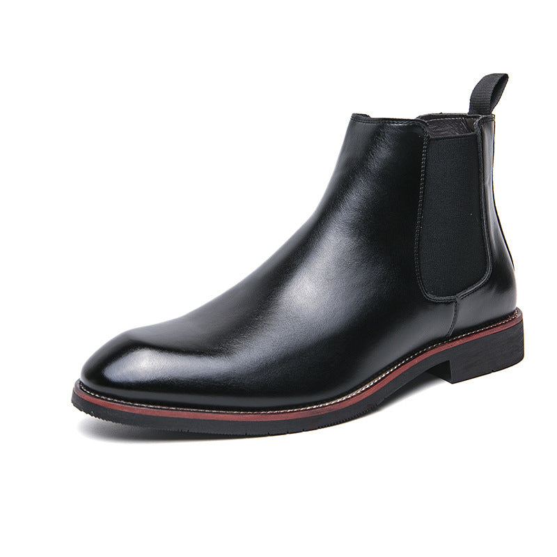 Autumn And Winter Fleece-lined Men's Plus Size Fashion Short Boots Velora