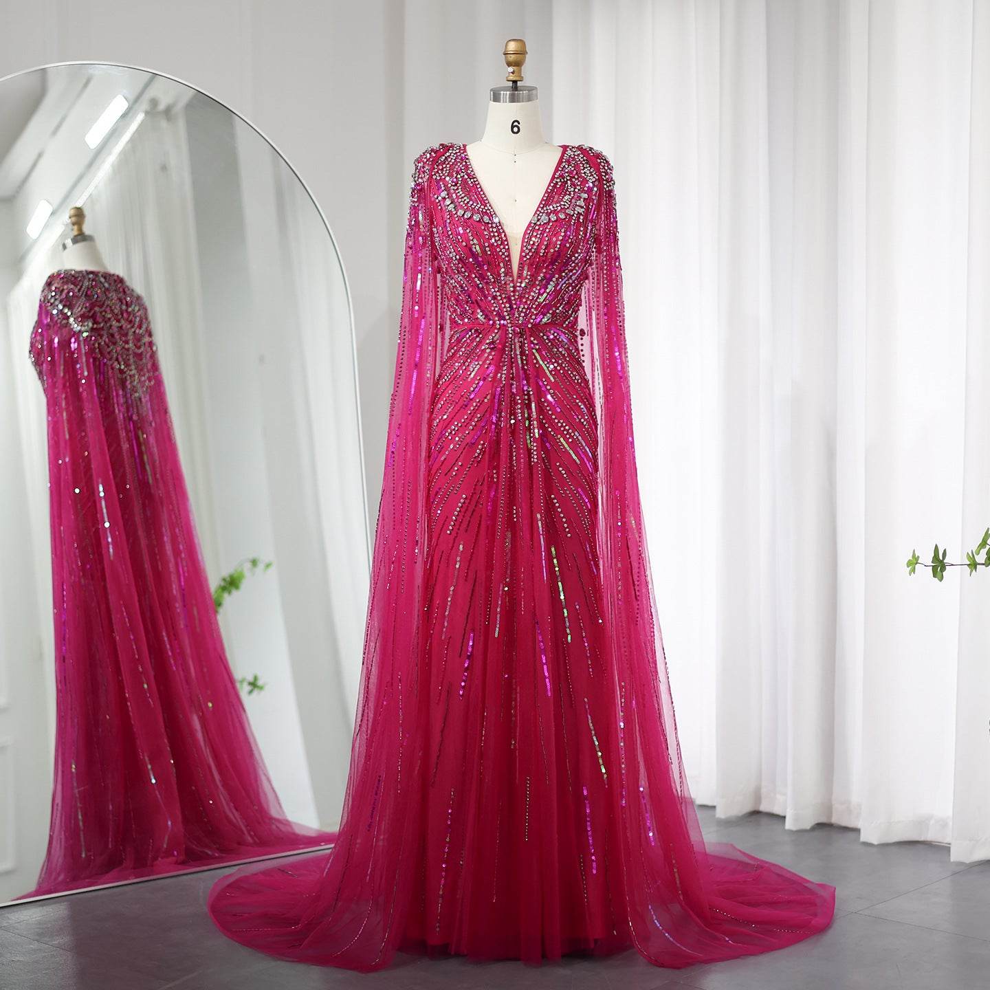Elegant Long V-neck New Elegant Dress - Velora