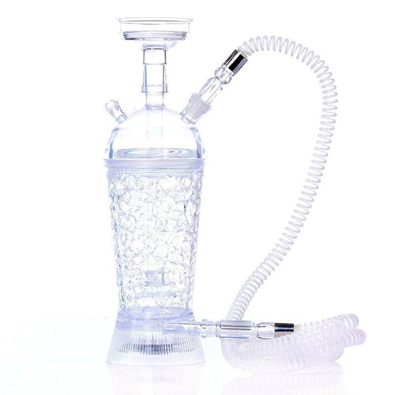 Arabic Hookah With LED Light Portable Car Gel Broken Crystal Cup - Velora