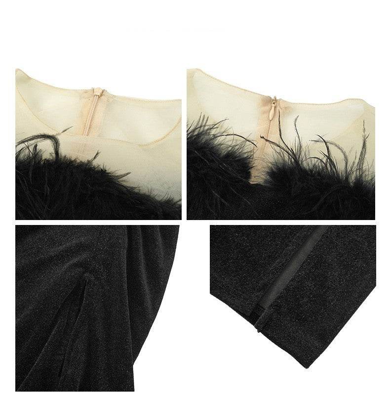 Women's Burr Velvet Formal Dress - Velora