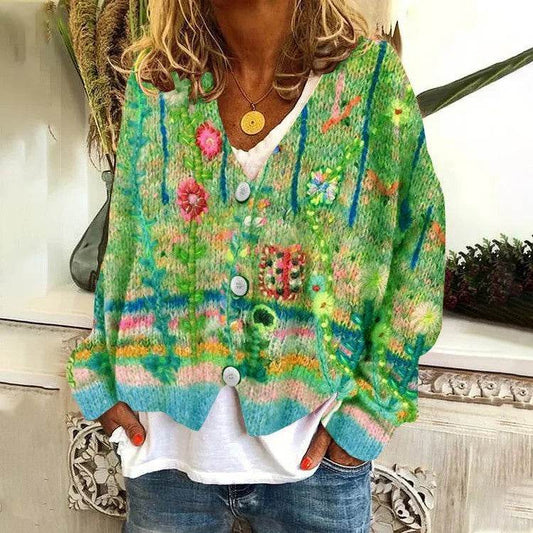Printed Women's Sweater - Velora