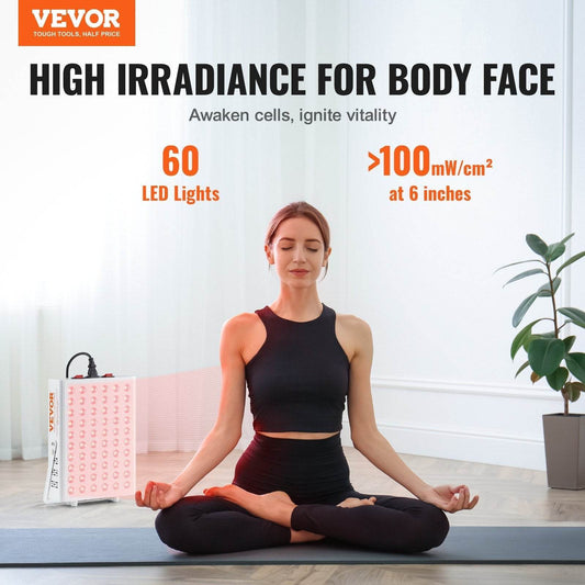 3 modes Light Therapy Lamp Infrared LED Light Yoga Therapy Light - Velora